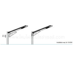 โคมไฟถนนโซล่าเซลล์ 40W AIO2 (เดย์ไลท์) RICH